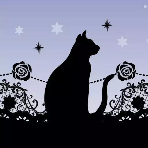 Run free android online Gothic-Starry Sky, Black Cat- APK