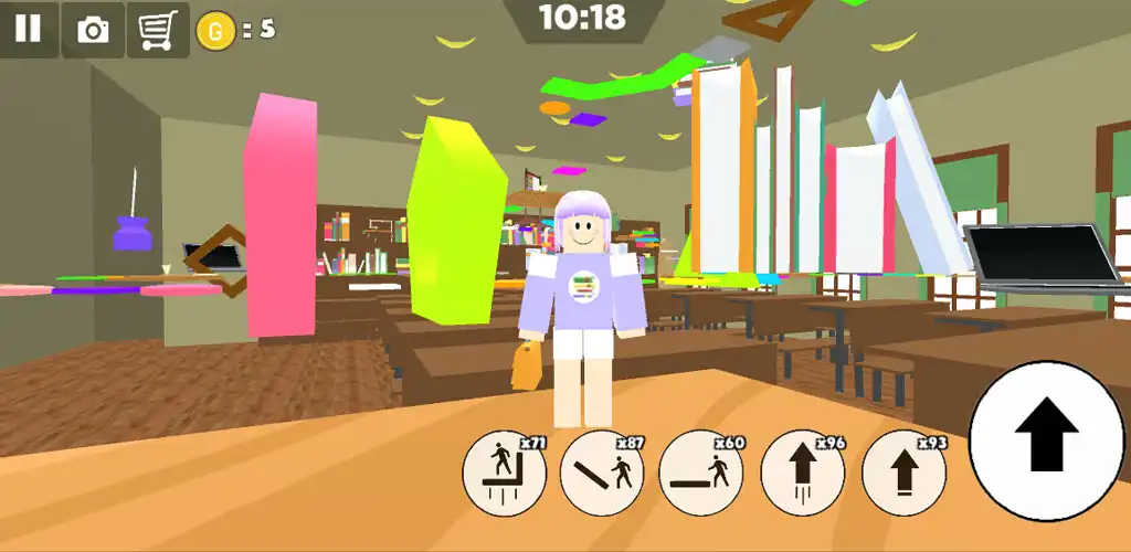 Play Go to School parkour as an online game Go to School parkour with UptoPlay