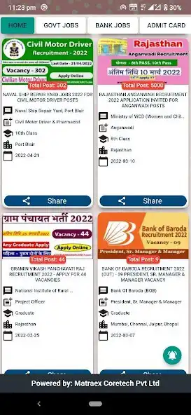 Play Govt Sarkari Vacancy- Jobs as an online game Govt Sarkari Vacancy- Jobs with UptoPlay