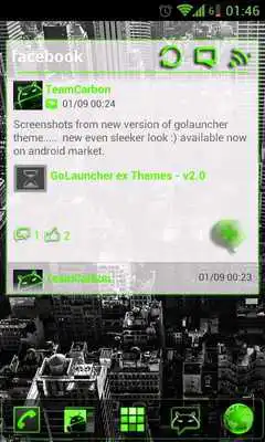 Play GOWidget Green ICS Light Free
