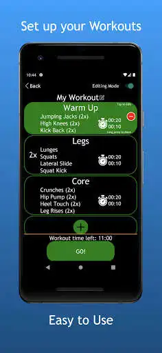 Play Go! Workouts: Interval Timer & Exercises (HIIT)  and enjoy Go! Workouts: Interval Timer & Exercises (HIIT) with UptoPlay