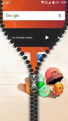Play Go Zipper Lock Screen
