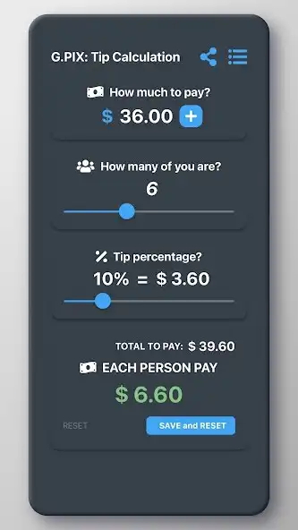 Play G.PIX: Tip Calculation  and enjoy G.PIX: Tip Calculation with UptoPlay