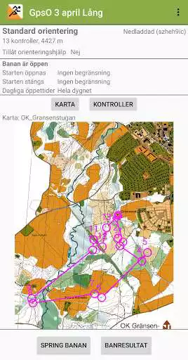 Play GPS Orienteering Run as an online game GPS Orienteering Run with UptoPlay