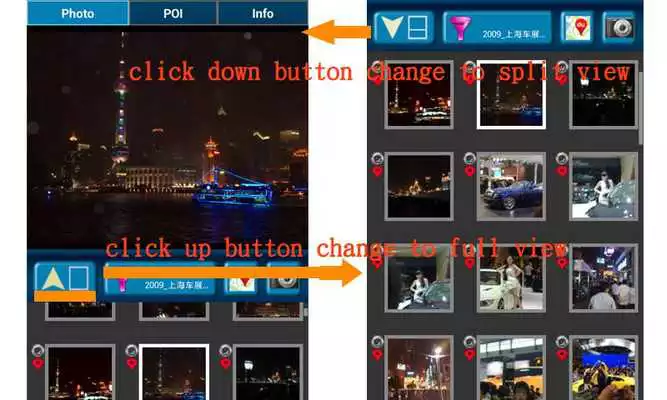 Play GPS Photo Viewer use BaiduMap