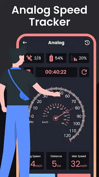 Play GPS Speedometer : Speedometer as an online game GPS Speedometer : Speedometer with UptoPlay