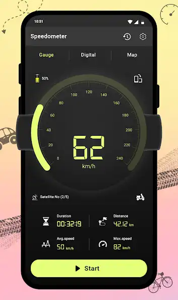 Play GPS Speedometer: Speed Test  and enjoy GPS Speedometer: Speed Test with UptoPlay