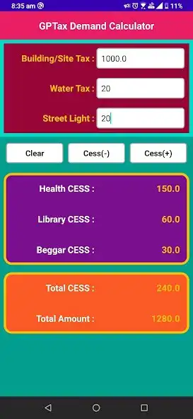 Play GP Tax Calculator 6 in 1 as an online game GP Tax Calculator 6 in 1 with UptoPlay