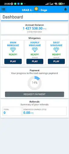 Play Grab-A-Doge : Collect DogeCoin  and enjoy Grab-A-Doge : Collect DogeCoin with UptoPlay