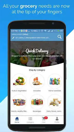 Play Grabcery - Grocery Delivery App  and enjoy Grabcery - Grocery Delivery App with UptoPlay
