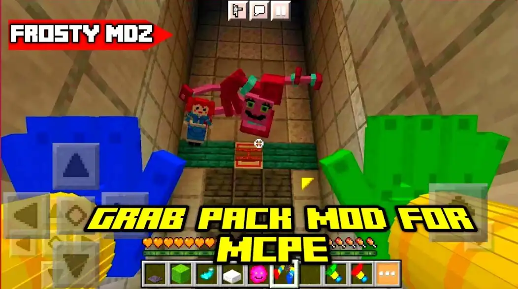 Play Grab Pack MOD for Minecraft PE as an online game Grab Pack MOD for Minecraft PE with UptoPlay