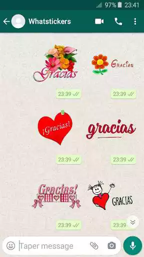 Play Gracias Pegatinas WAstickerApp as an online game Gracias Pegatinas WAstickerApp with UptoPlay