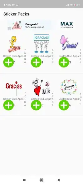 Play Gracias Sticker 2021 (Pegatinas)  and enjoy Gracias Sticker 2021 (Pegatinas) with UptoPlay