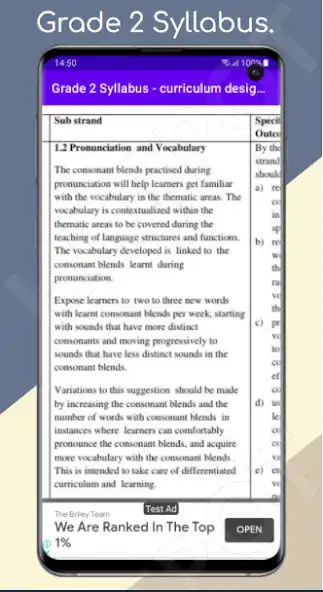 Play Grade 2 CBC Syllabus.  and enjoy Grade 2 CBC Syllabus. with UptoPlay