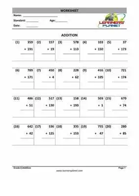 Play Grade-2-Maths-Addition-WB-1