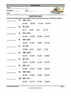 Play Grade-2-Maths-Addition-WB-1
