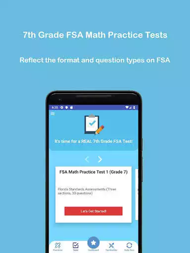 Play Grade 7 FSA Math Test & Practice 2020 as an online game Grade 7 FSA Math Test & Practice 2020 with UptoPlay