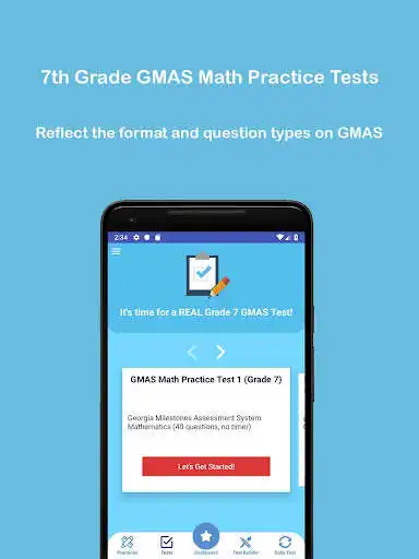 Play Grade 7 GMAS Math Test & Practice 2020 as an online game Grade 7 GMAS Math Test & Practice 2020 with UptoPlay