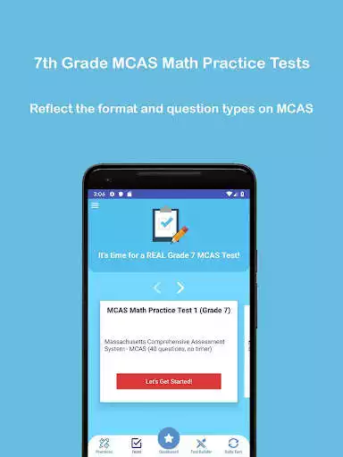 Play Grade 7 MCAS Math Test & Practice 2020 as an online game Grade 7 MCAS Math Test & Practice 2020 with UptoPlay