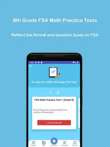 Play Grade 8 FSA Math Test & Practice 2020 as an online game Grade 8 FSA Math Test & Practice 2020 with UptoPlay