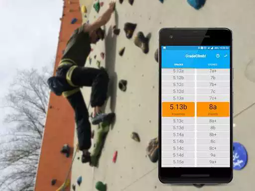 Play GradeClimb - Grade Converter Climbing  Bouldering  and enjoy GradeClimb - Grade Converter Climbing  Bouldering with UptoPlay