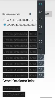 Play Grade Point Average Calculater