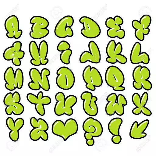Play Graffiti Alphabet as an online game Graffiti Alphabet with UptoPlay