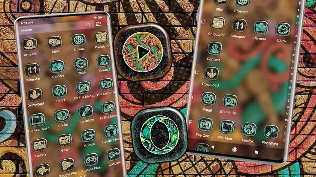 Play Graffiti Art Launcher Theme as an online game Graffiti Art Launcher Theme with UptoPlay