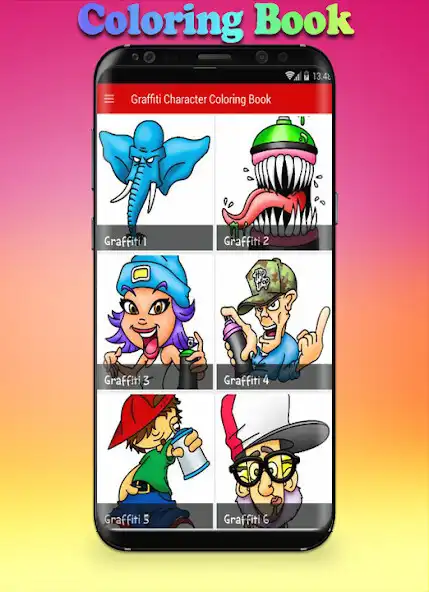 Play Graffiti Character Coloring Book as an online game Graffiti Character Coloring Book with UptoPlay