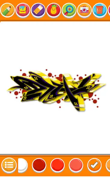 Play graffiti coloring game as an online game graffiti coloring game with UptoPlay