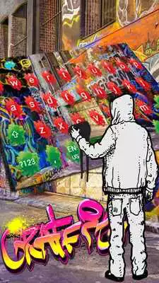 Play Graffiti color inkjet cool hip hop keyboard