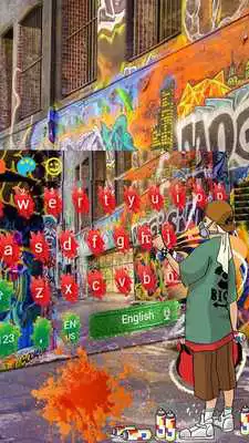 Play Graffiti color inkjet cool hip hop keyboard