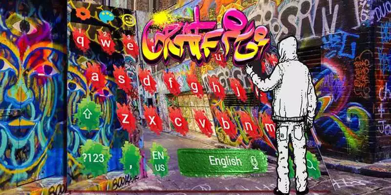 Play Graffiti color inkjet cool hip hop keyboard