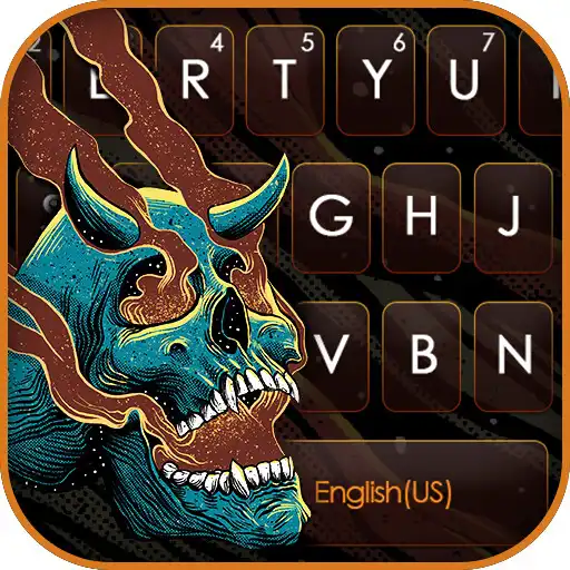 Play Graffiti Demon Skull Keyboard Background APK