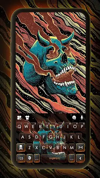 Play Graffiti Demon Skull Keyboard Background  and enjoy Graffiti Demon Skull Keyboard Background with UptoPlay
