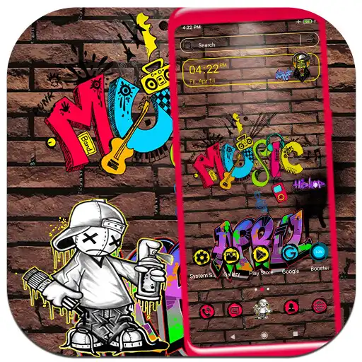 Play Graffiti Music Launcher Theme APK