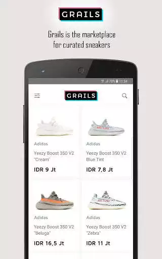 Play Grails : Buy & Sell Sneakers  and enjoy Grails : Buy & Sell Sneakers with UptoPlay