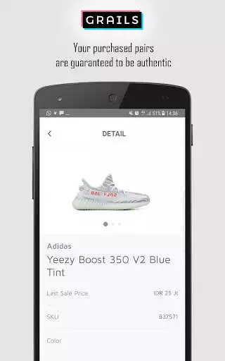 Play Grails : Buy & Sell Sneakers as an online game Grails : Buy & Sell Sneakers with UptoPlay