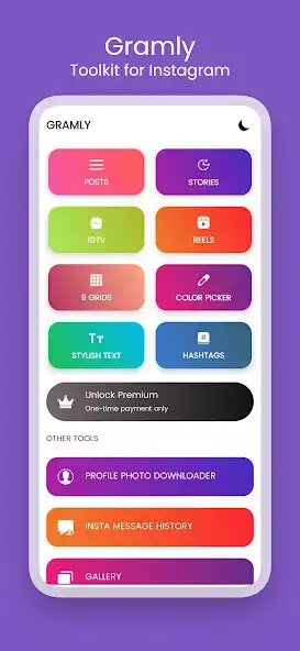 Play Gramly - Toolkit For Instagram  and enjoy Gramly - Toolkit For Instagram with UptoPlay