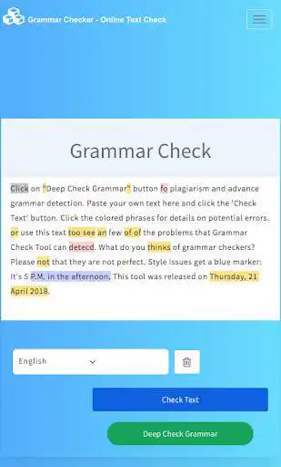 Play APK Grammar Checker - Check Grammatical Mistakes  and enjoy Grammar Checker - Check Grammatical Mistakes with UptoPlay com.grammarchecker.io.grammarchecker
