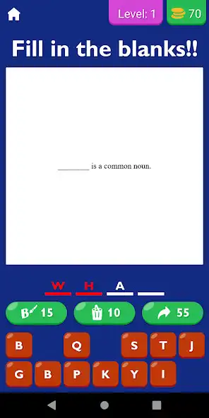 Play Grammar Fill In The Blanks App  and enjoy Grammar Fill In The Blanks App with UptoPlay