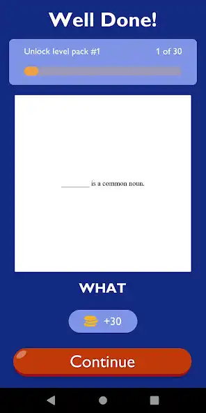 Play Grammar Fill In The Blanks App as an online game Grammar Fill In The Blanks App with UptoPlay