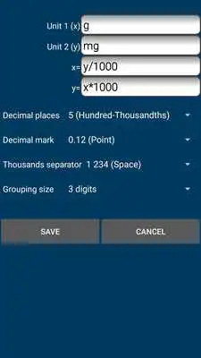 Play Grams Miligrams Converter