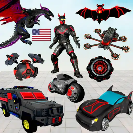 Play Grand Bat Robot Fight APK
