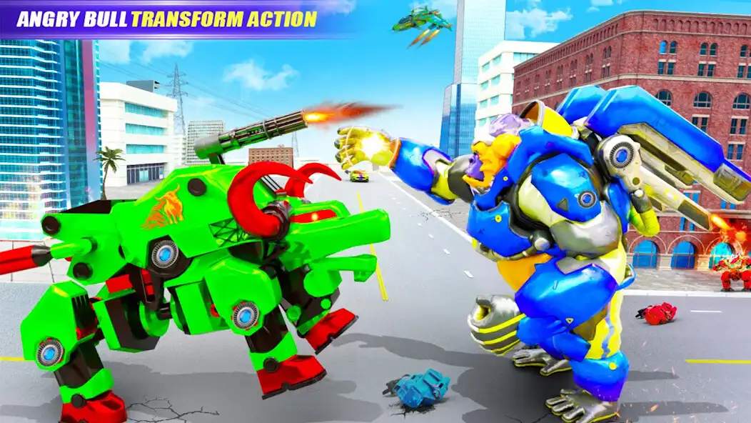 Play Grand Bull Robot Car Transform  and enjoy Grand Bull Robot Car Transform with UptoPlay