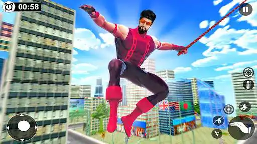 Play Grand City Mafia Crime - Super Rope Hero Game  and enjoy Grand City Mafia Crime - Super Rope Hero Game with UptoPlay