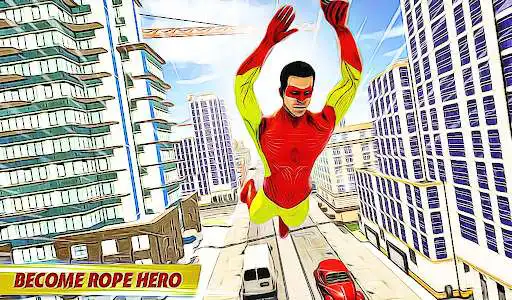 Play Grand City Rope Hero - Real Mafia Crime Simulator as an online game Grand City Rope Hero - Real Mafia Crime Simulator with UptoPlay