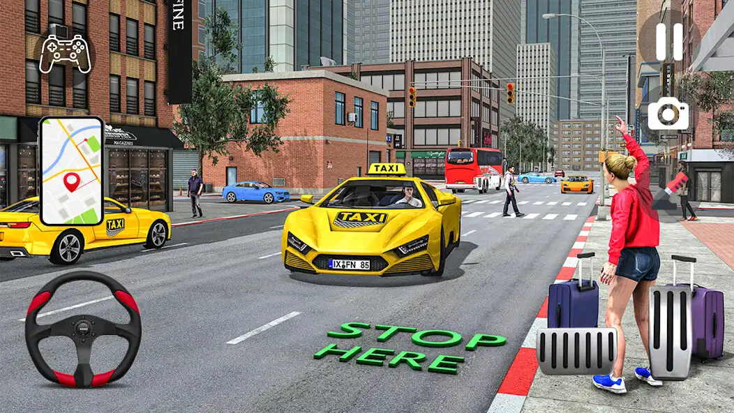 Play Grand City Taxi : Car Games 3D  and enjoy Grand City Taxi : Car Games 3D with UptoPlay