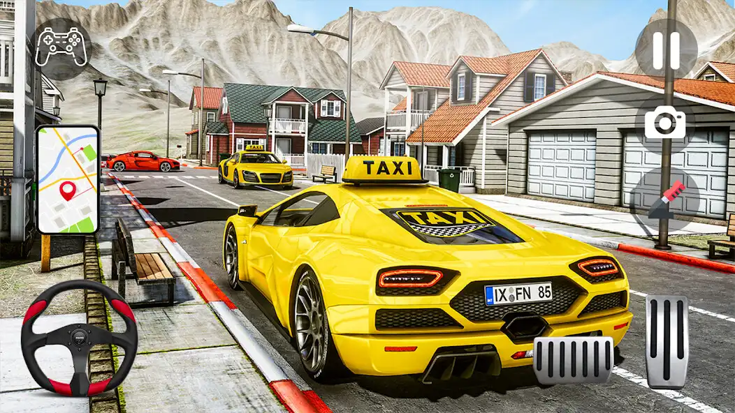 Play Grand City Taxi : Car Games 3D as an online game Grand City Taxi : Car Games 3D with UptoPlay