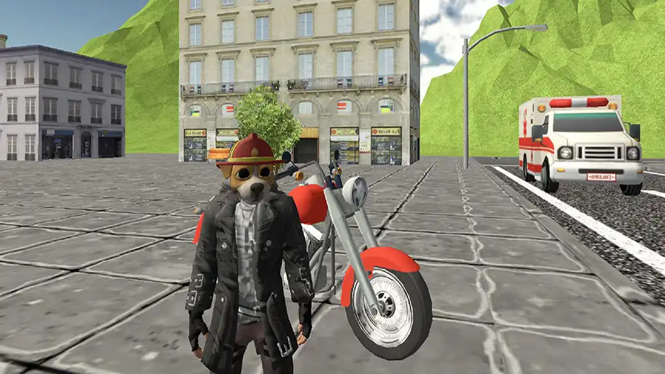 Play Grand Gangster Dog Rope Hero as an online game Grand Gangster Dog Rope Hero with UptoPlay